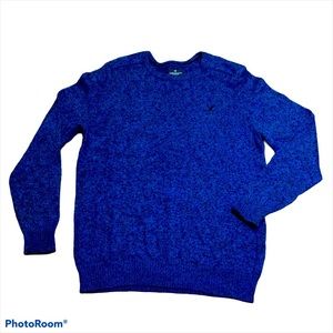 American Eagle Blue Men’s Crew Neck Knit Sweater L